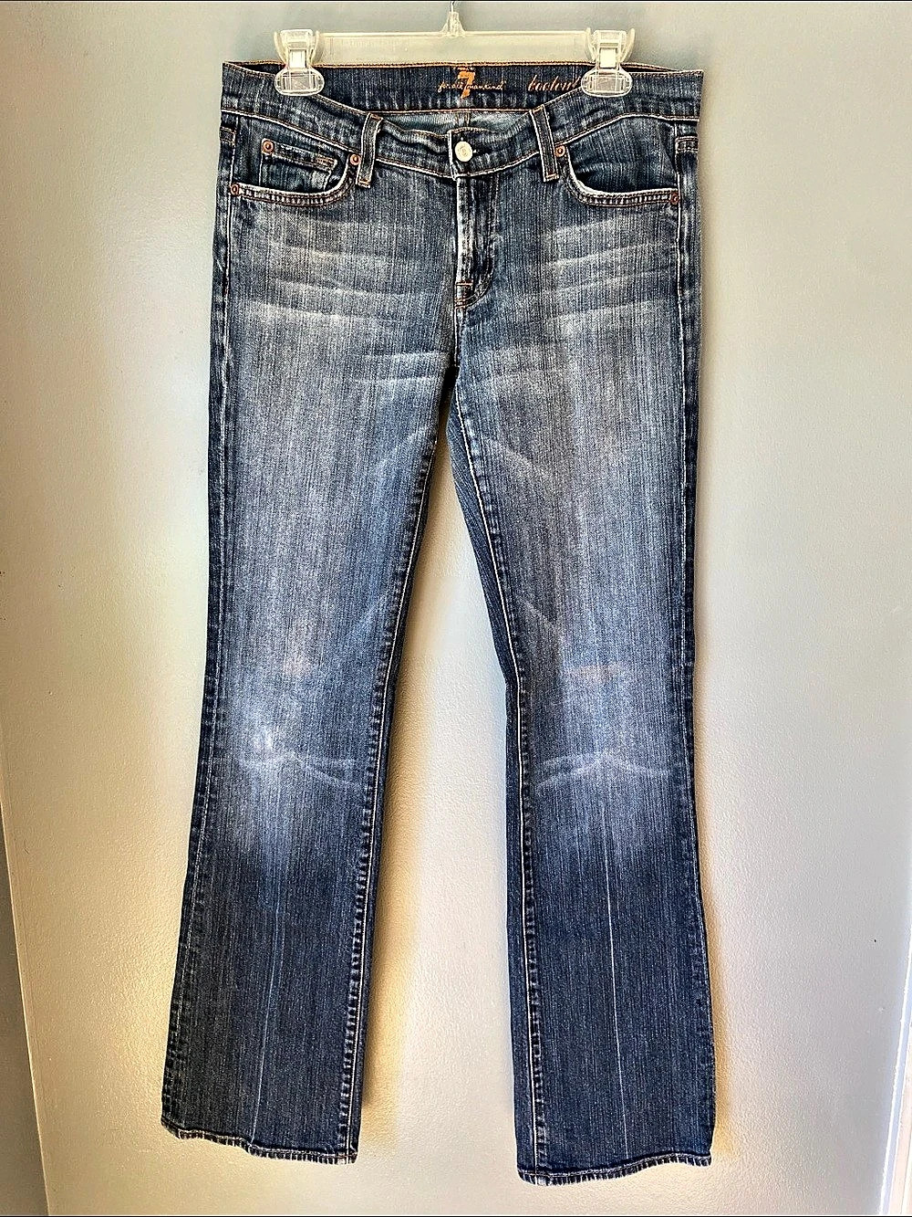 7 For All Mankind Dojo Boot Cut Jeans Blue Waist 30